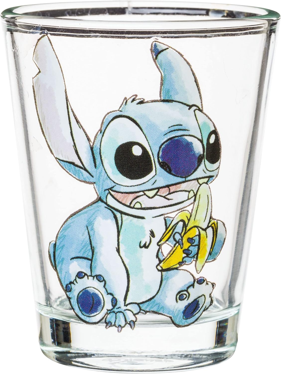 Silver Buffalo Disney Lilo and Stitch Poses with Fruit, Ice Cream, and Heart 4 Pack Mini Glasses, 1.5 Ounces - Image 4