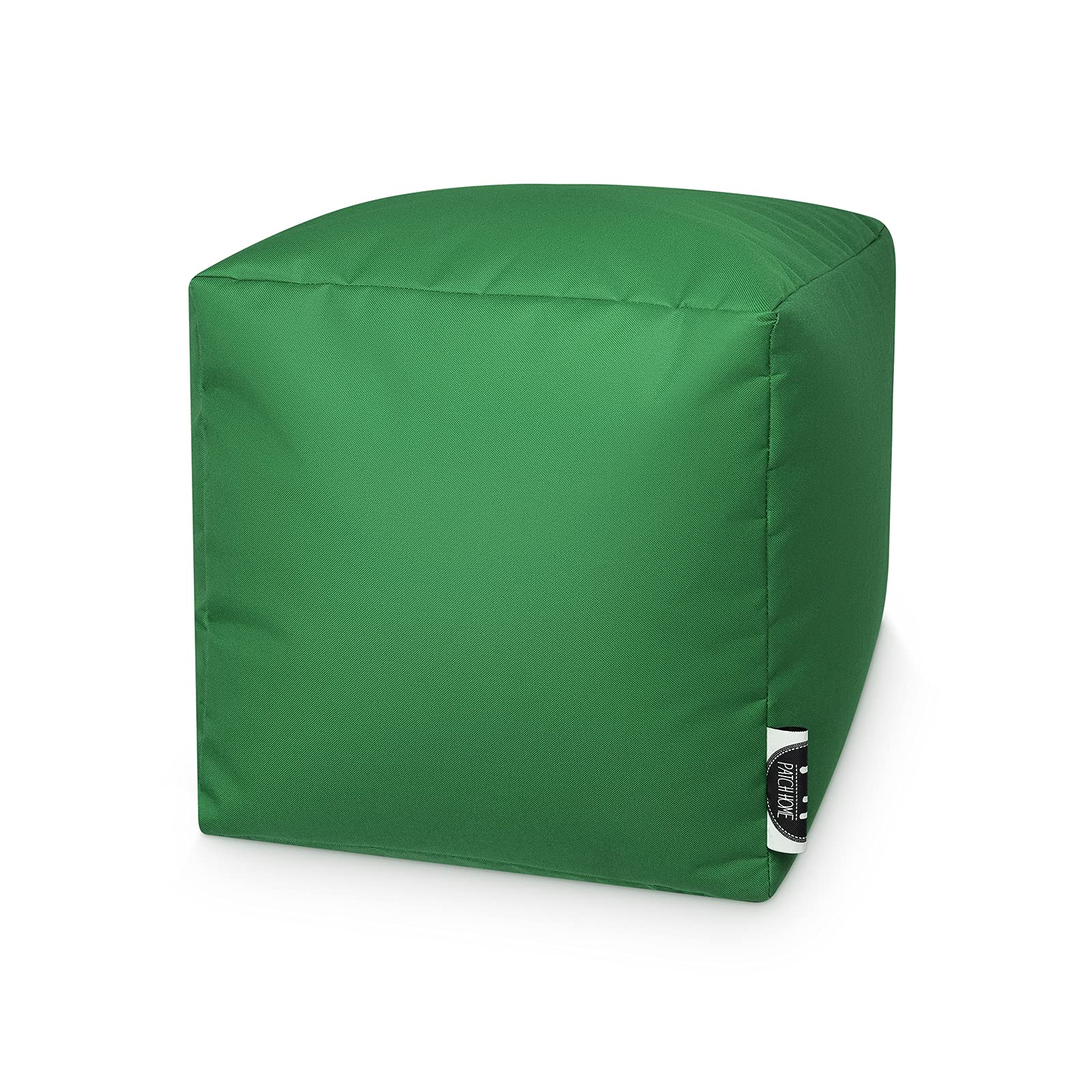 PATCH HOME Square Sitzsack Würfel Hocker mit Reißverschluss 45x45x45cm Creme