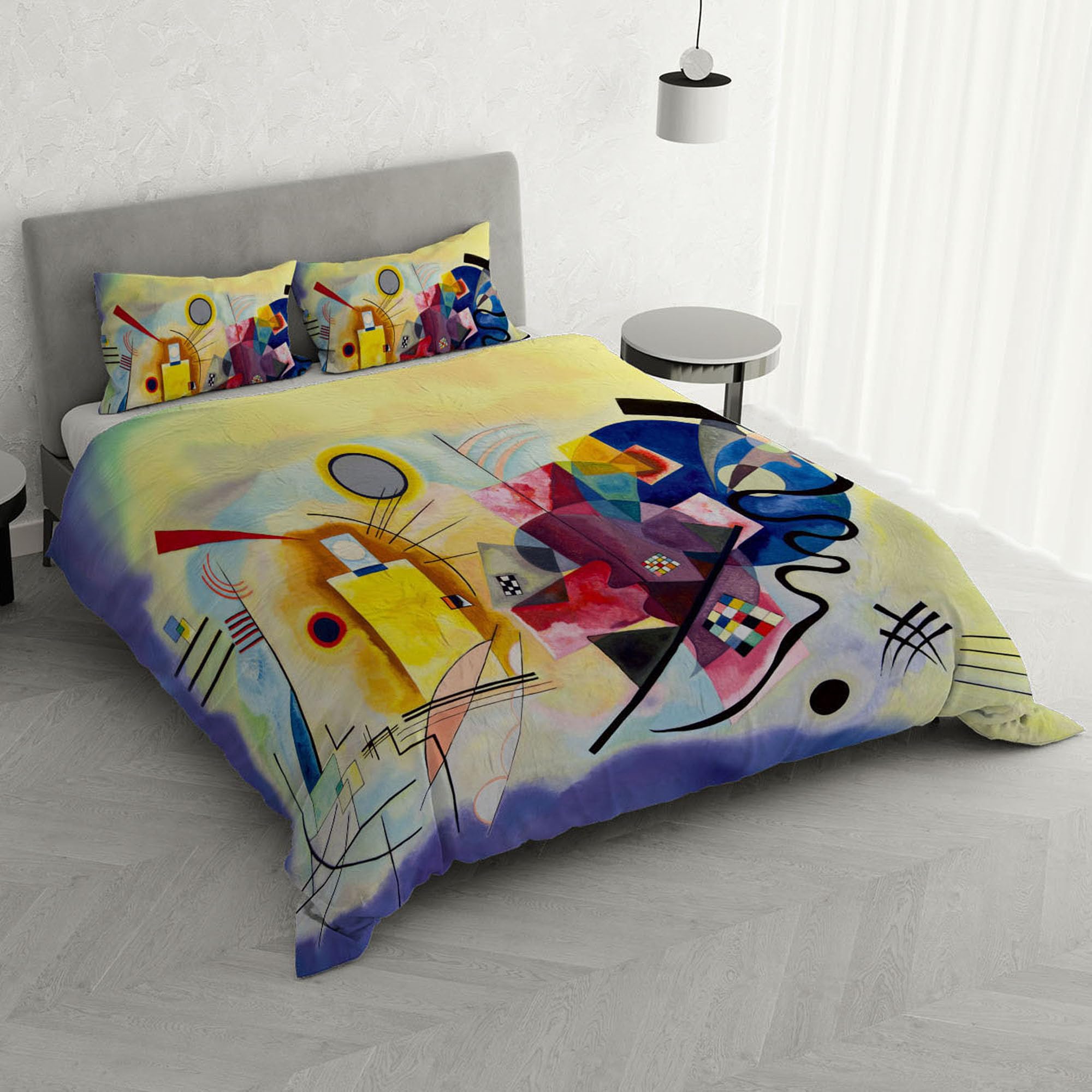 Parure de lit Arte Parure double AR105 avec impression numérique de linge de lit italien