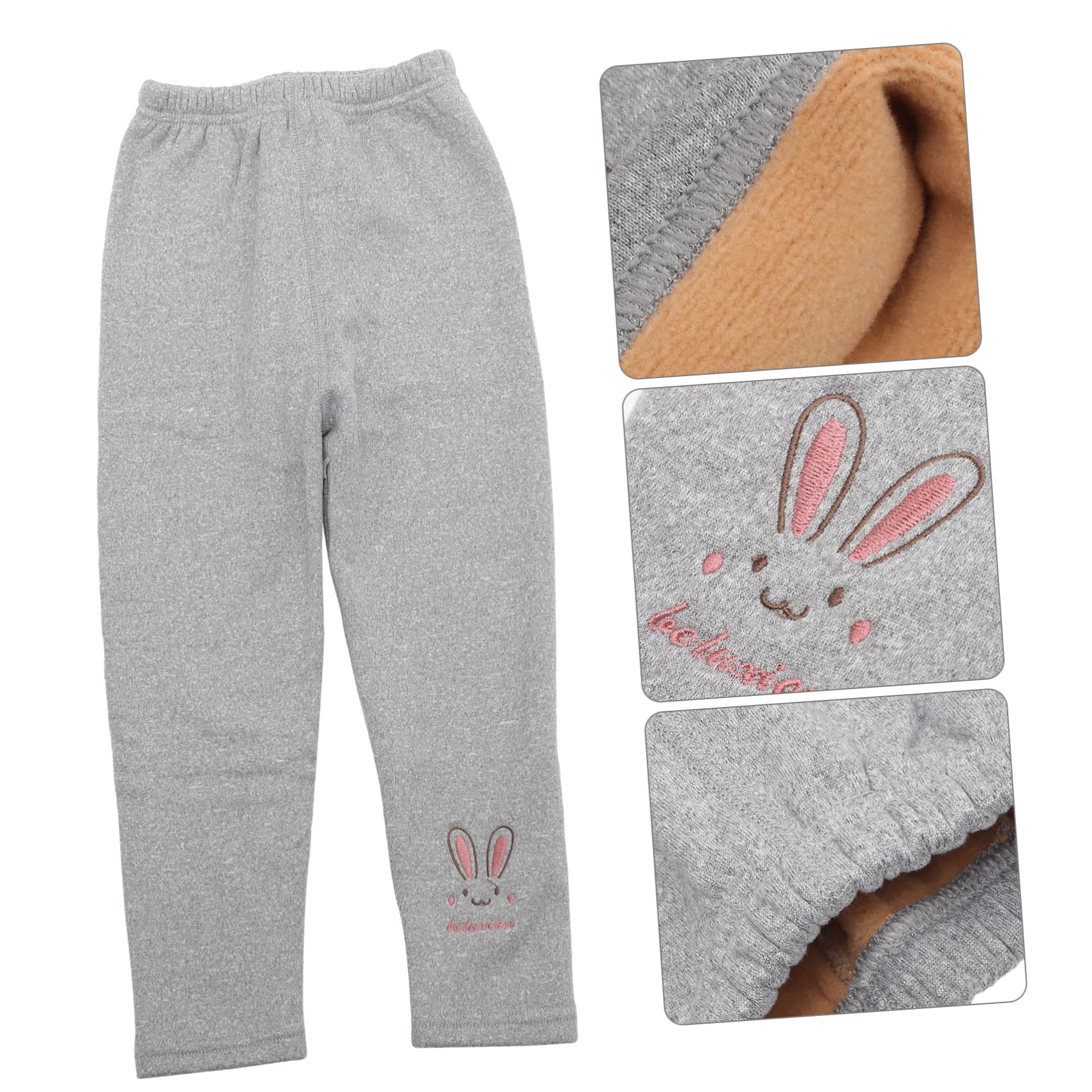 GALPADA 3 Piezas Polainas De Bebé Leggins Con Forro Polar Para Niños Leggins Con Forro Polar Niños Pantalones De Lana Para Niños Pequeños Algodón Pantalones De Una Pieza Niña Espesar