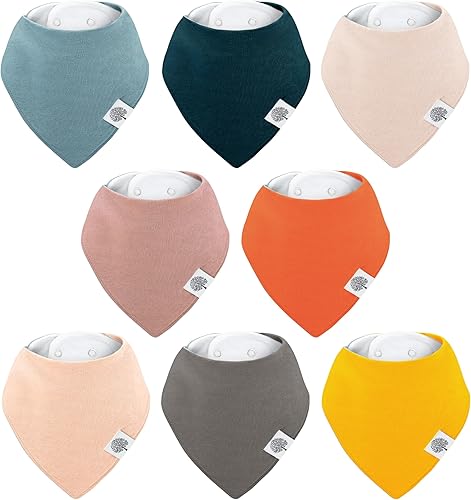 Miniatura 15 de Parker - Baberos tipo bandana para bebé, paquete de 4 baberos para niños, niñas, unisex