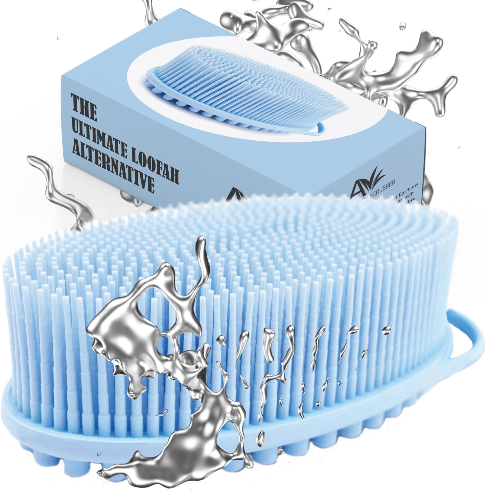 Amazon.com : Avilana Exfoliating Silicone Body Scrubber - Hygienic ...