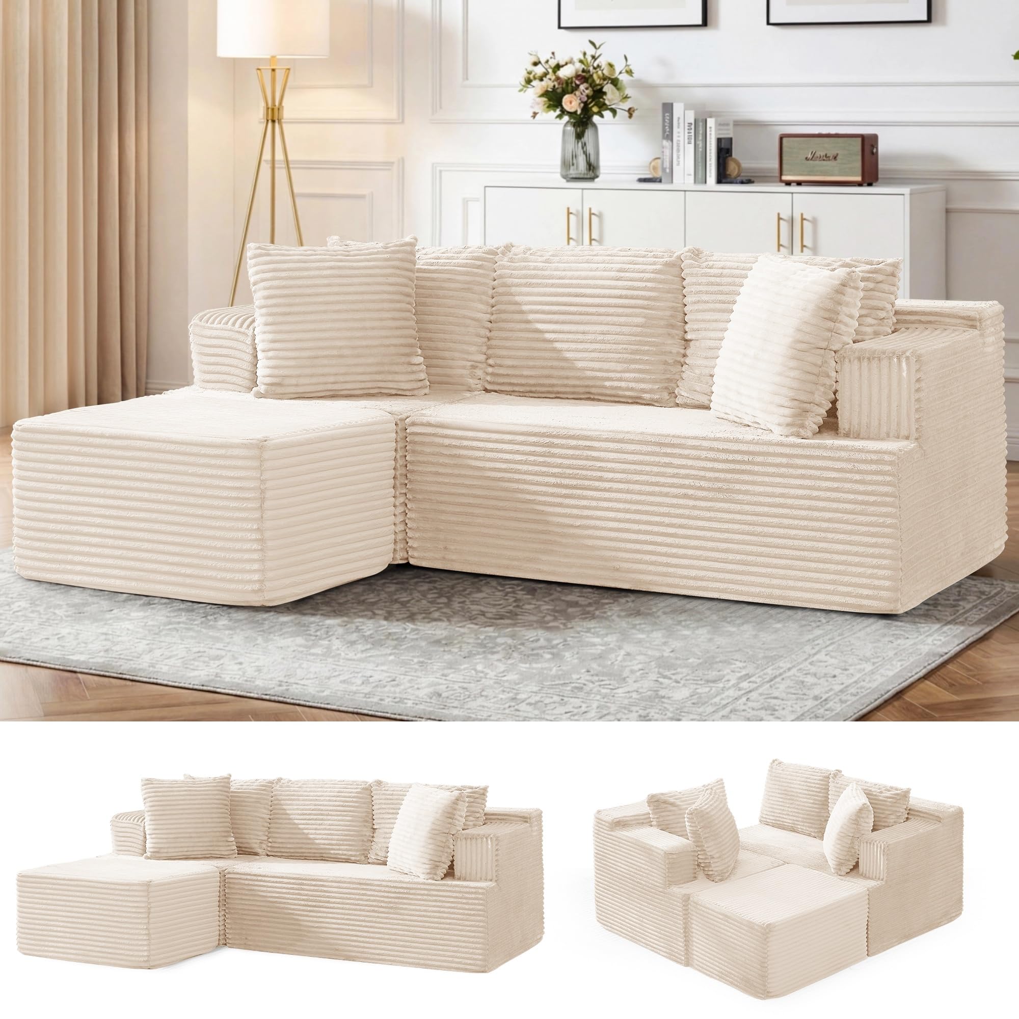 Korser 80 Cloud Modular Sectional Sofa