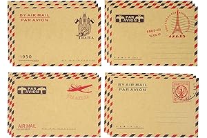 Honbay Multipurpose Vintage Kraft Paper Air Mail Envelopes