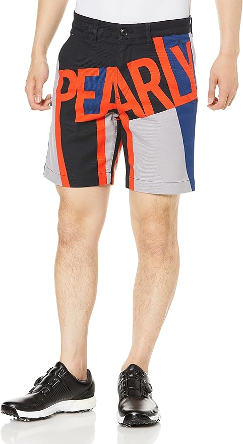 Amazon | [パーリーゲイツ] メンズ ショートパンツ (パネルロゴ柄