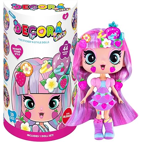 Decora Girlz 5" Blossom Sticker 'n' Style Fashion Doll