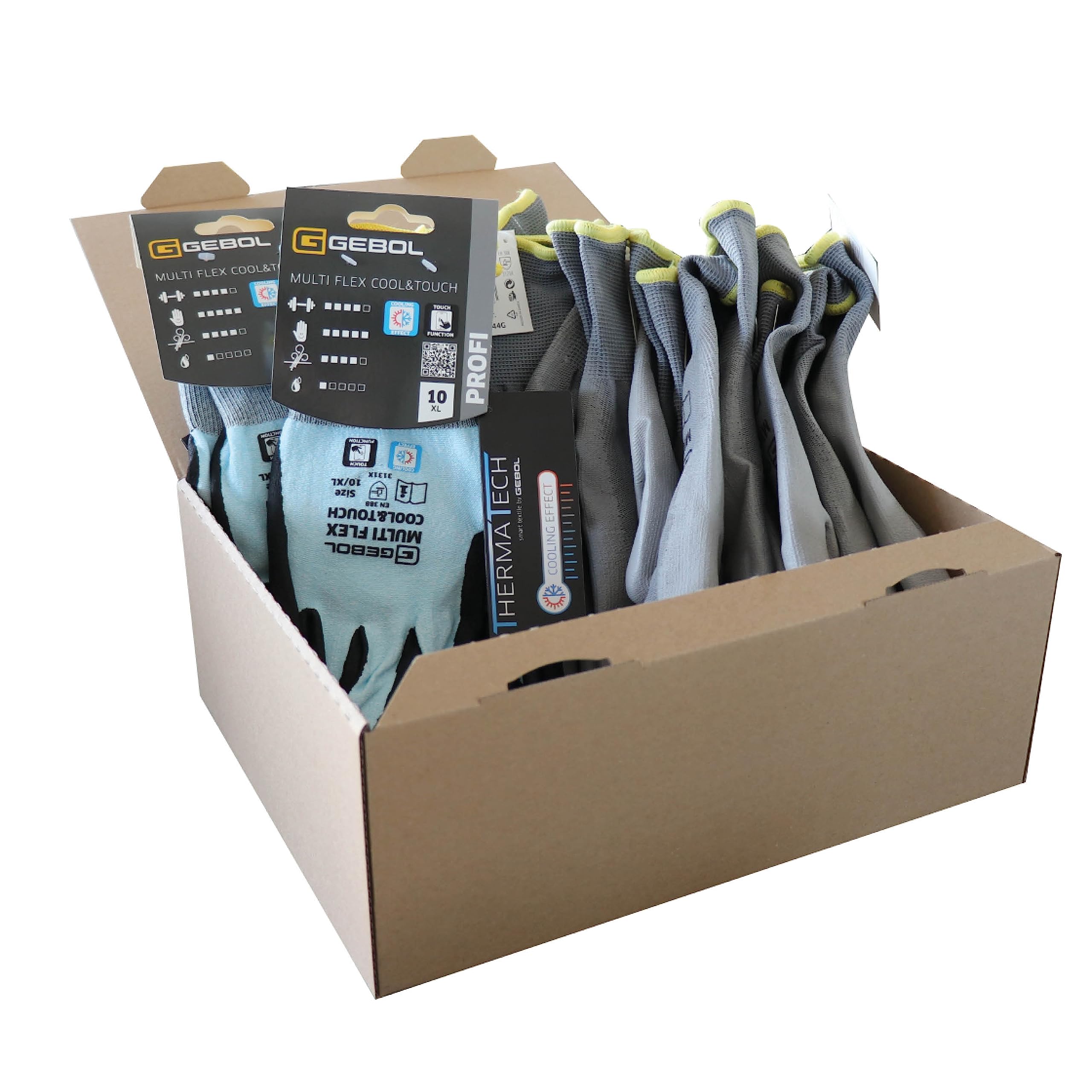 Gebol Guantes De Trabajo Con Botones Para Un Agarre Seguro, Talla