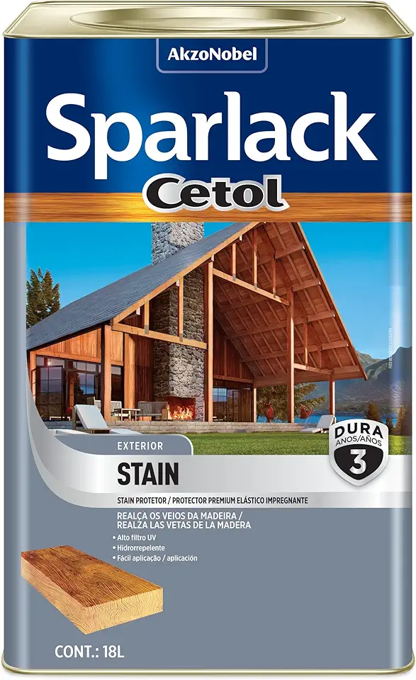 CETOL STAIN ACETINADO NATURAL 18L - SPARLACK