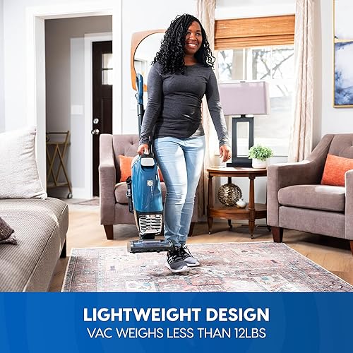 Miniatura 6 de Vacmaster UB0302E - Aspiradora vertical en bolsa, ligera, succión de potencia de 2 motores con filtración HEPA, faros LED para pelo de mascotas,