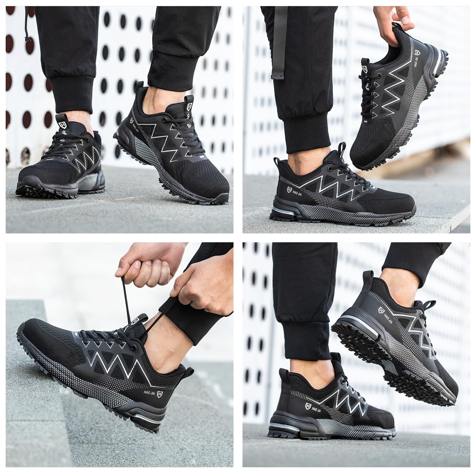 Scarpe Antinfortunistiche Uomo Donna Traspiranti Scarpe di Sicurezza Comodo Scarpe da Lavoro con Punta in Acciaio Scarpe Antiscivolo Lavoro Sportive Scarpe da Ginnastica Leggere