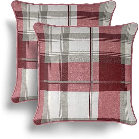 red check cushions