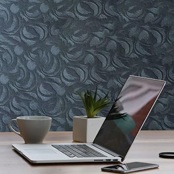 Tink 3D Kendinden Yapışkanlı Duvar Kağıdı Yeni Nesil Akustik Keçe Panel Modern Desen 52x98 cm (Koyu Gri, 10 Adet 5 m²)