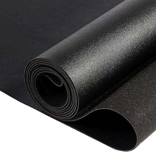 Miniatura 9 de The Yard - Vinilo para tapicería, 2 yardas, 54 x 72 pulgadas, tela de piel sintética sintética de 0.039 pulgadas de grosor, cuero negro suave, tela