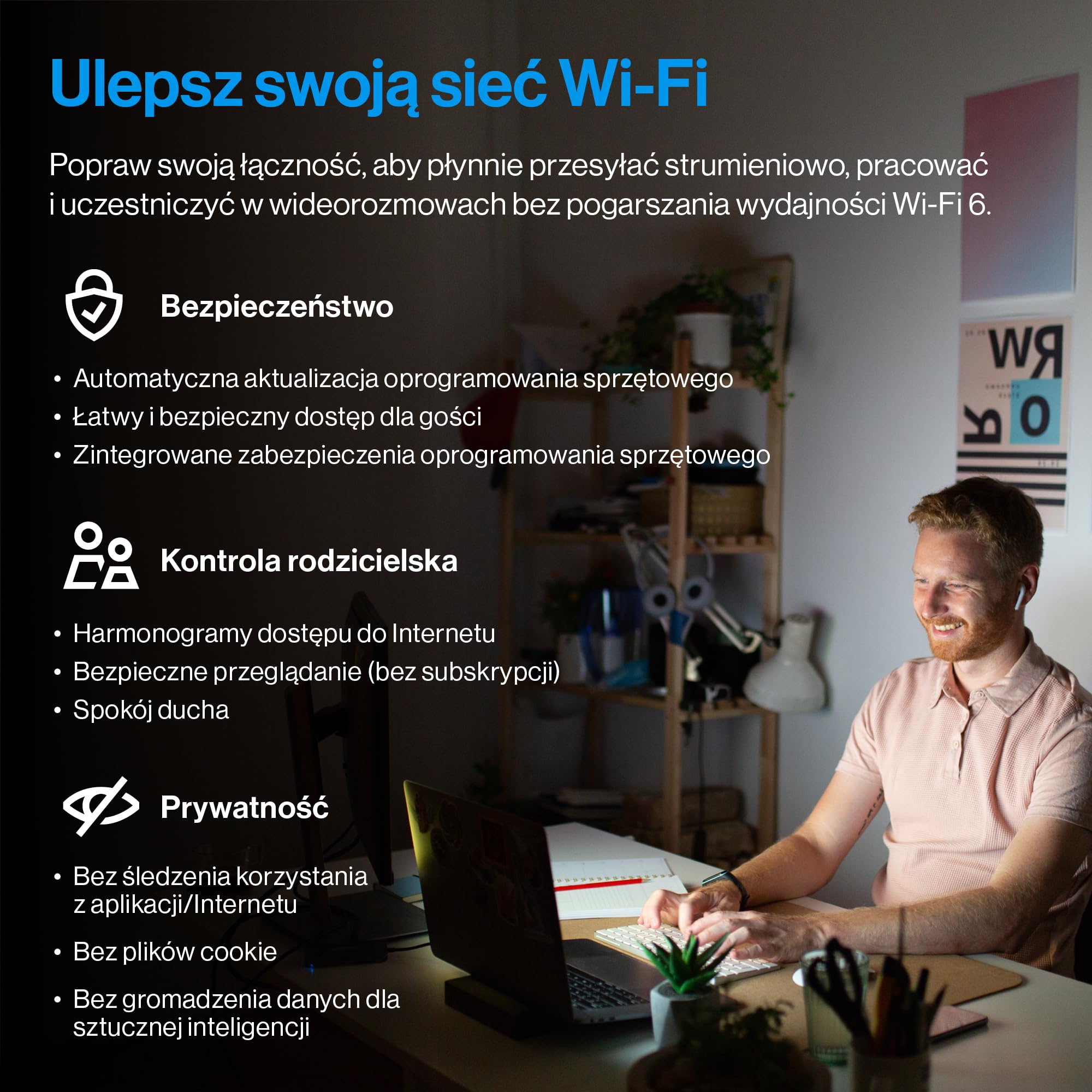 Linksys Dwupasmowy System Mesh Wi-Fi Velop Micro 6, Router Wi-Fi 6, Prędkość do 3 Gb/s, Zasięg 465 mkw, Obsługa Ponad 150 Urządzeń, Zastępuje Router i Wzmacniacz Sygnału, 3 szt.