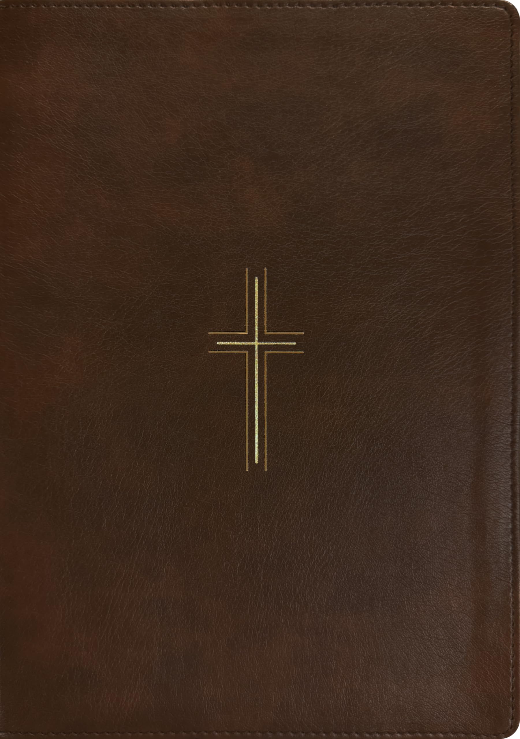 NLT Giant Print Bible, Filament Enabled (Leatherlike, Rustic Brown Gold Cross, Indexed, Red Letter)