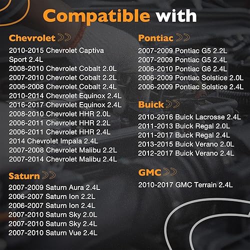 Miniatura 2 de Paquete de 4 bobinas de encendido compatibles con Chevrolet Cobalt Equinox HHR Buick Lacrosse Pontiac G5 2.2L 2.4L y más reemplazos # UF491, D522C,