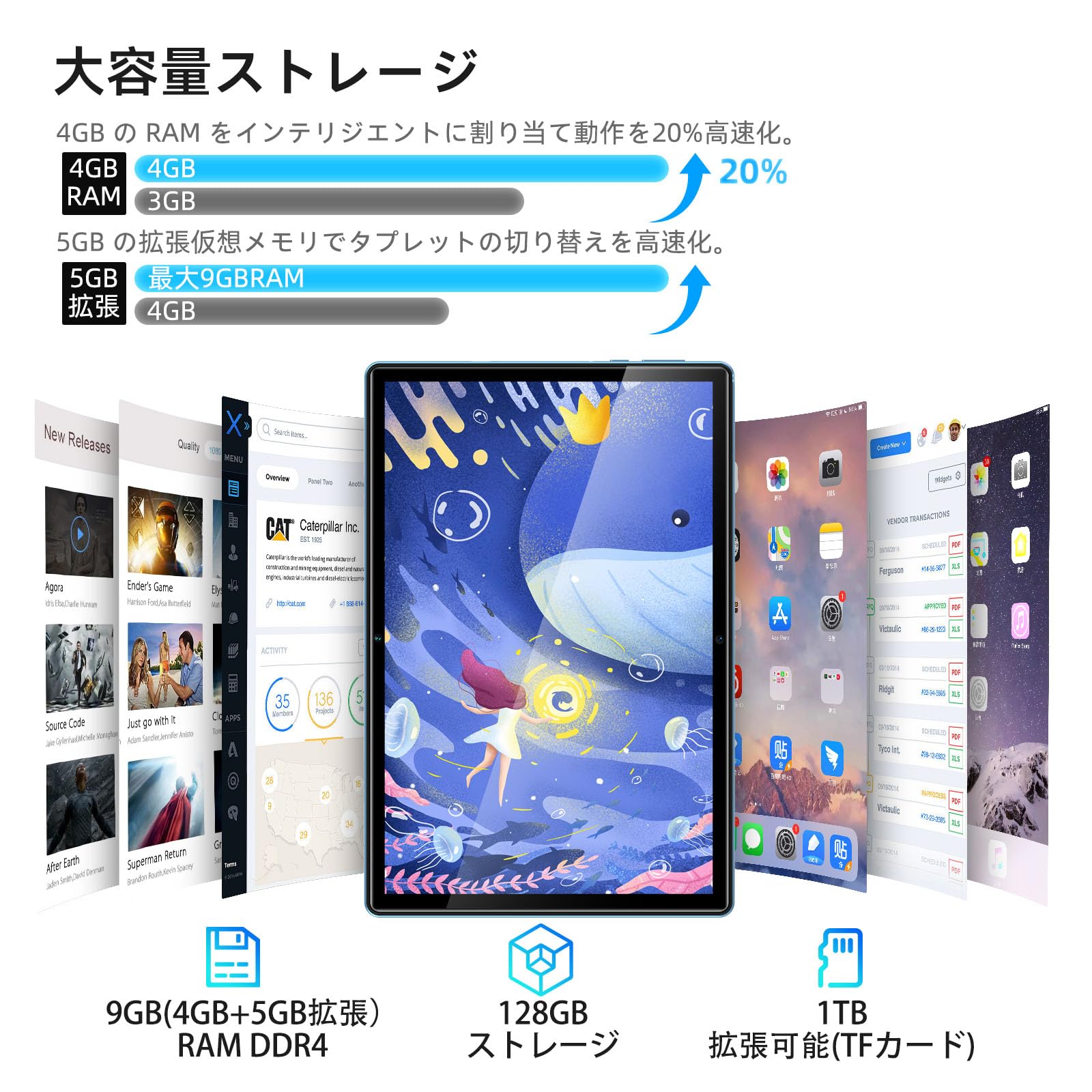Androidタブレット DOOGEE U10 128G ケース付き Amazon.co.jp: DOOGEE U10 タブレット 10 インチ wi-fiモデル