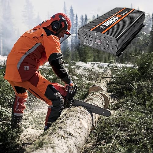 Miniatura 6 de Inversor de 5500 W de 12 V a 110 V120 V, inversor de corriente para camión, RV, inversor de energía solar, inversor de 5000 vatios, convertidor de