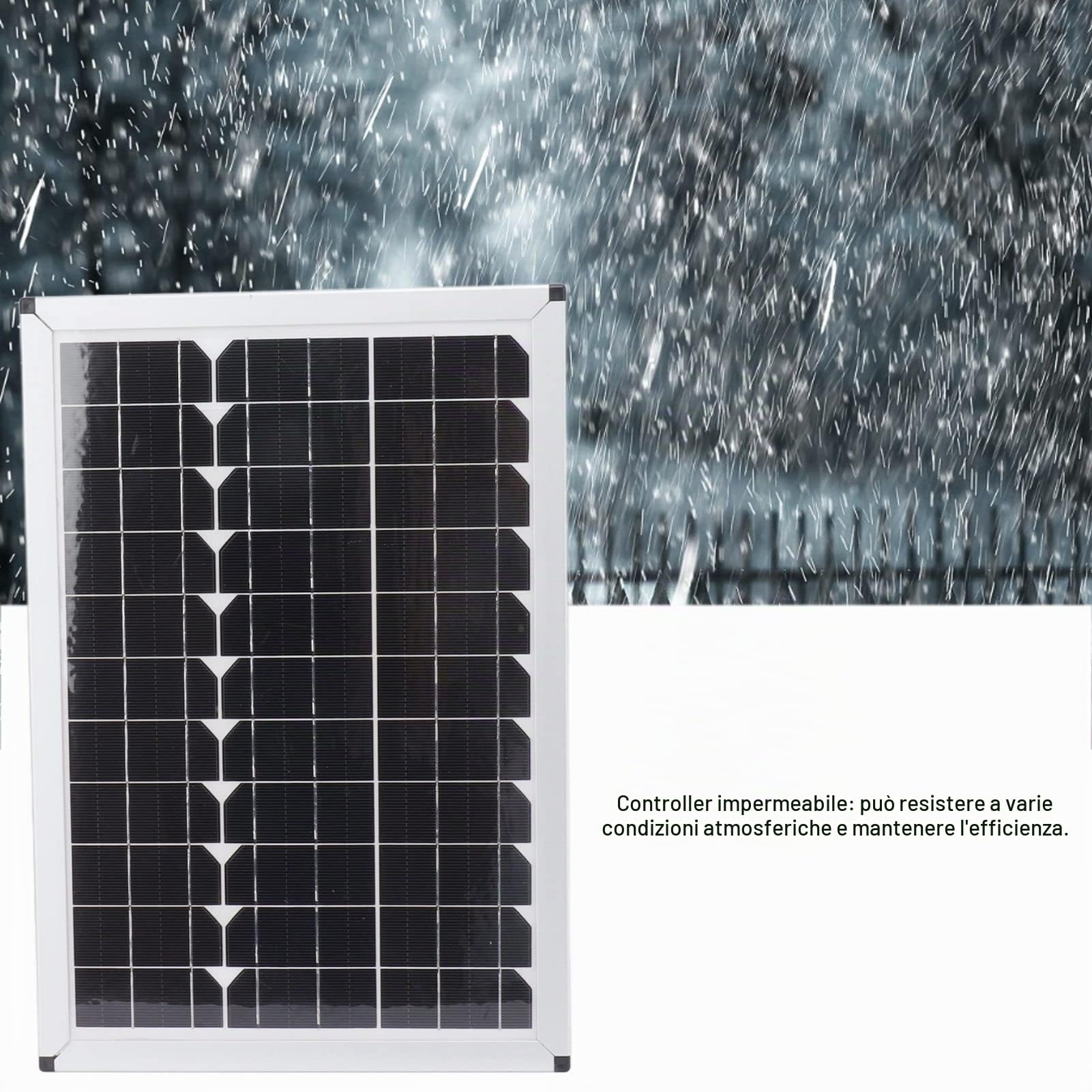 Kit di Pannello Solare da 100W E con Controller da 24 V 24 V per Campeggio per Auto
