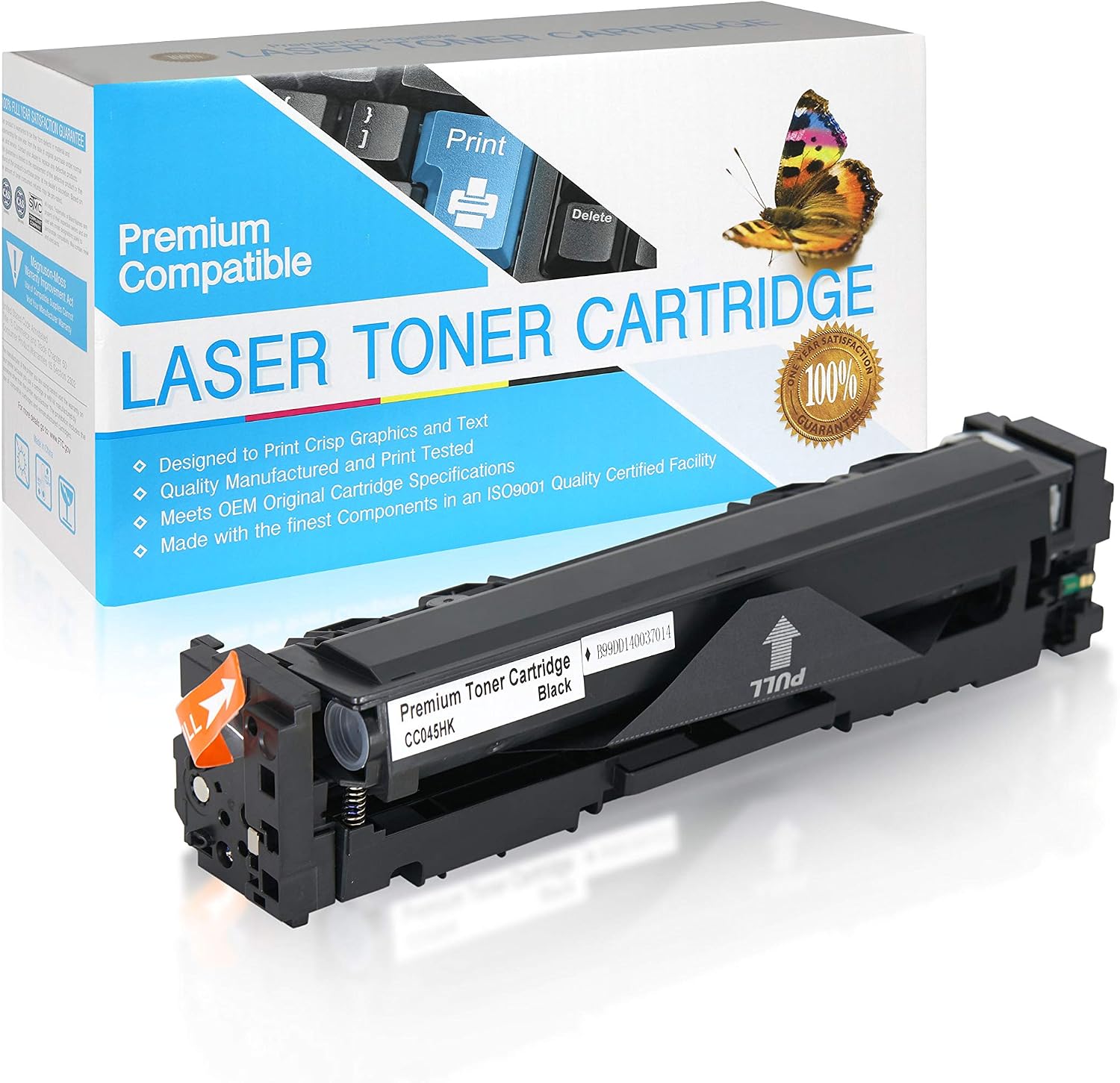 Compatible Toner Cartridge Replacement for Canon 045H / 1246C001AA (High Yield Black,1 Pack)