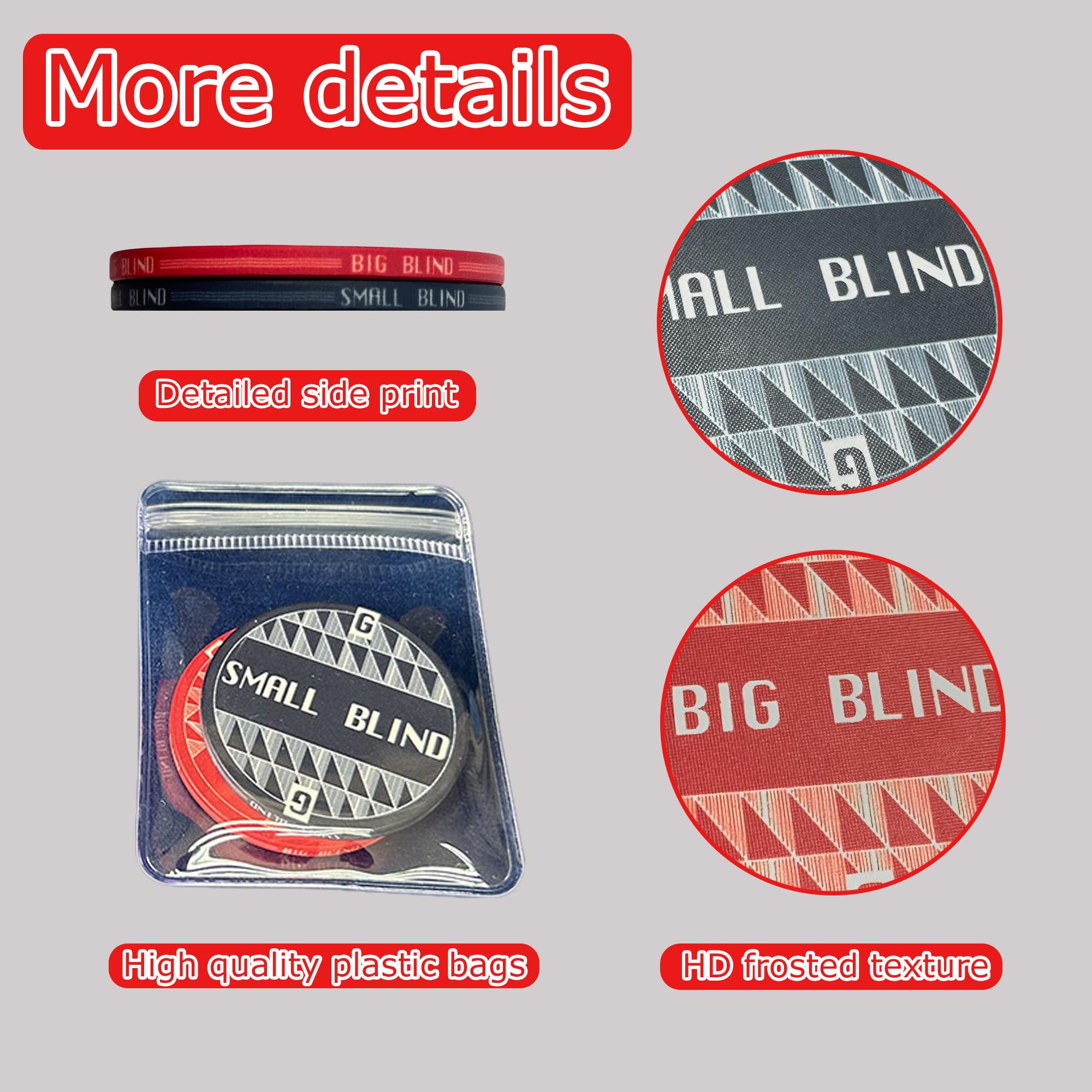 Ceramiczny Poker Button Format etui Poker Button Poker Card Guard Big blind small blind chip akcesoria do pokera dla profesjonalnych graczy dla profesjonalnych Texas Hold'em (czerwony)