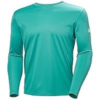 Helly Hansen HH Tech Crew LS, Uomo Menta Scuro