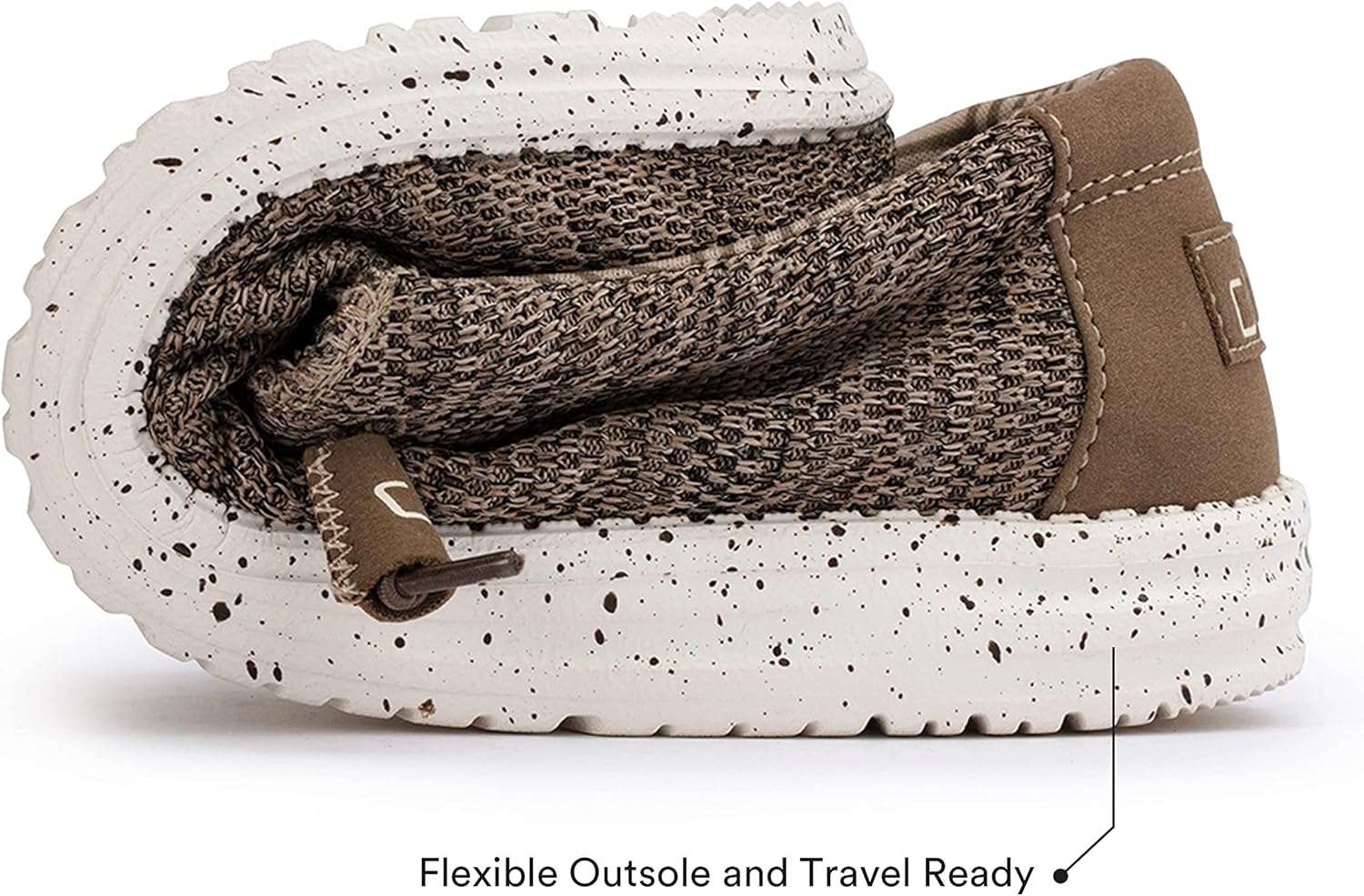 Hey Dude Men's Wally Sox Charcoal | Mens Shoes | Men's Lace Up Loafers | Comfortable & Light-Weight 10 Brown