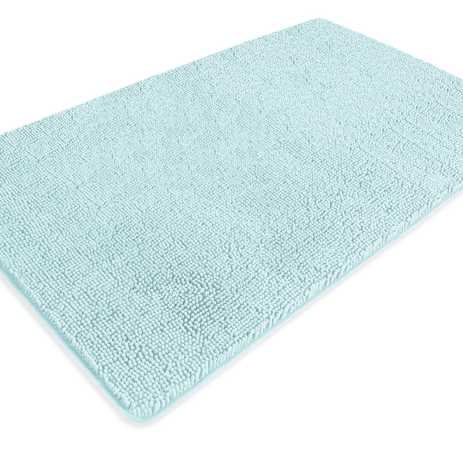 PureSwan Bathroom Rugs 36 x 60 Inch – Extra Large Bath Mat | Absorbent and Washable Thick Chenille Bath Rugs Non-Slip Runner Rug for Bathroom, Shower, Tub(Aqua)
