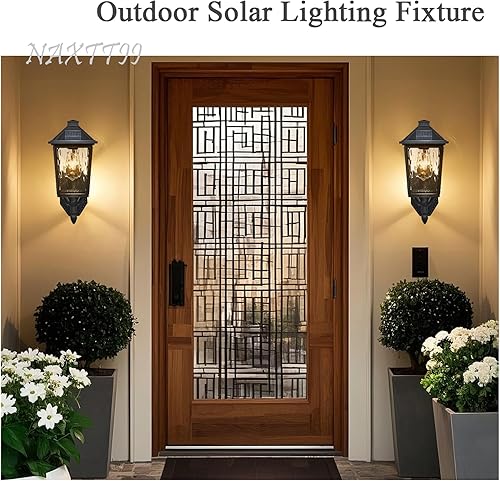 Miniatura 6 de Luces solares de pared para exteriores de 15 pulgadas de altura del anochecer al amanecer, luces solares para exteriores con control remoto, luces