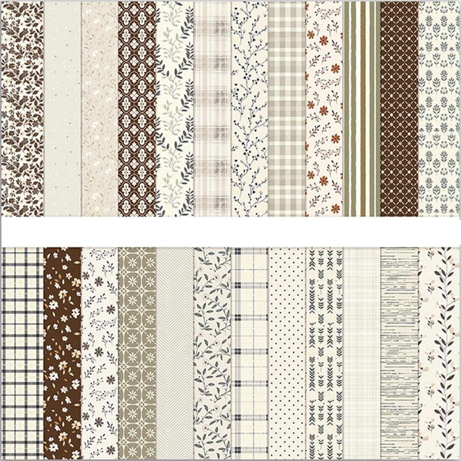 MerwDeeyt Scrapbook Papier Blumen Muster Doppelseitiges Bast