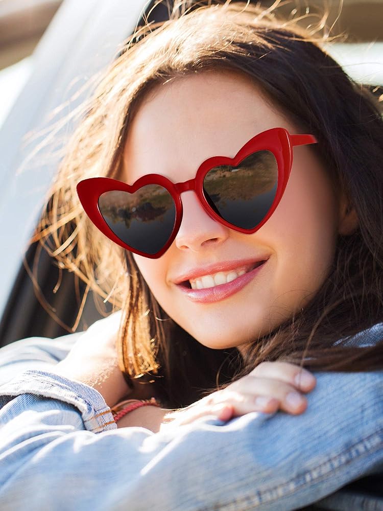 Heart shaped sunglasses Clearance