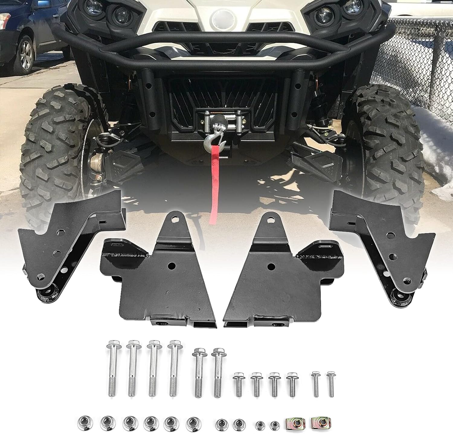 WSays 2.5 Inch Rise Front and Rear Full Lift Kit Compatible with Can-Am Commander 800/1000 Max 2011-2020 Fits X Model with Fox shocks
