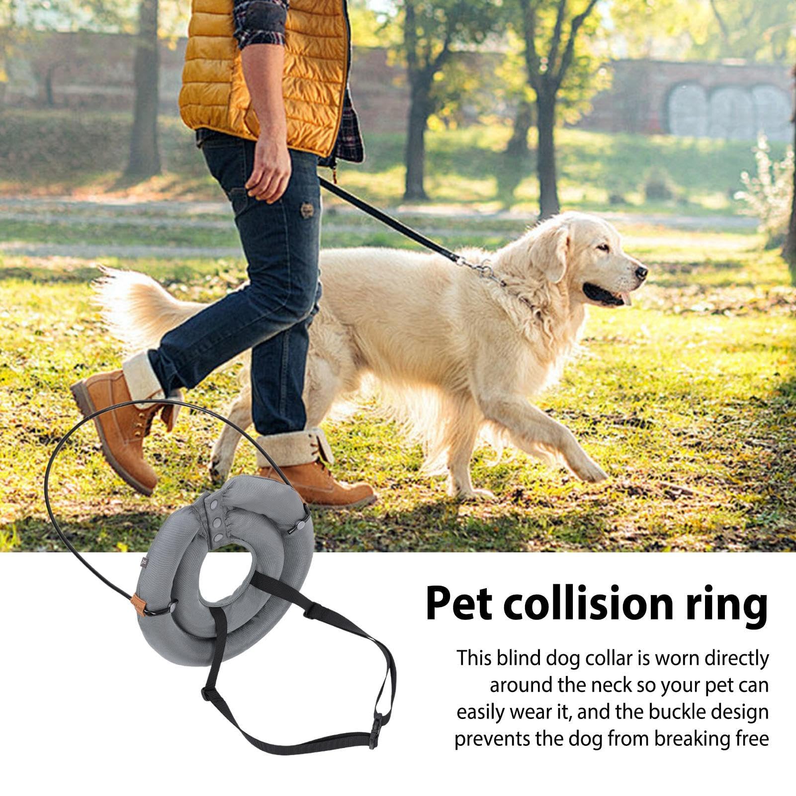 Halo-Leitgerät Blinde Hunde, Schutzhalsband for Blinde Hunde, Effektive Barriere for Sichere Navigation Und Stärkung des Selbstvertrauens Bei Hunden(XX-Large)