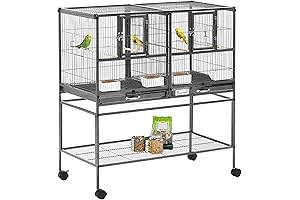 PawHut Parrot Cage in Extra Large, Double Flight Bird Cage
