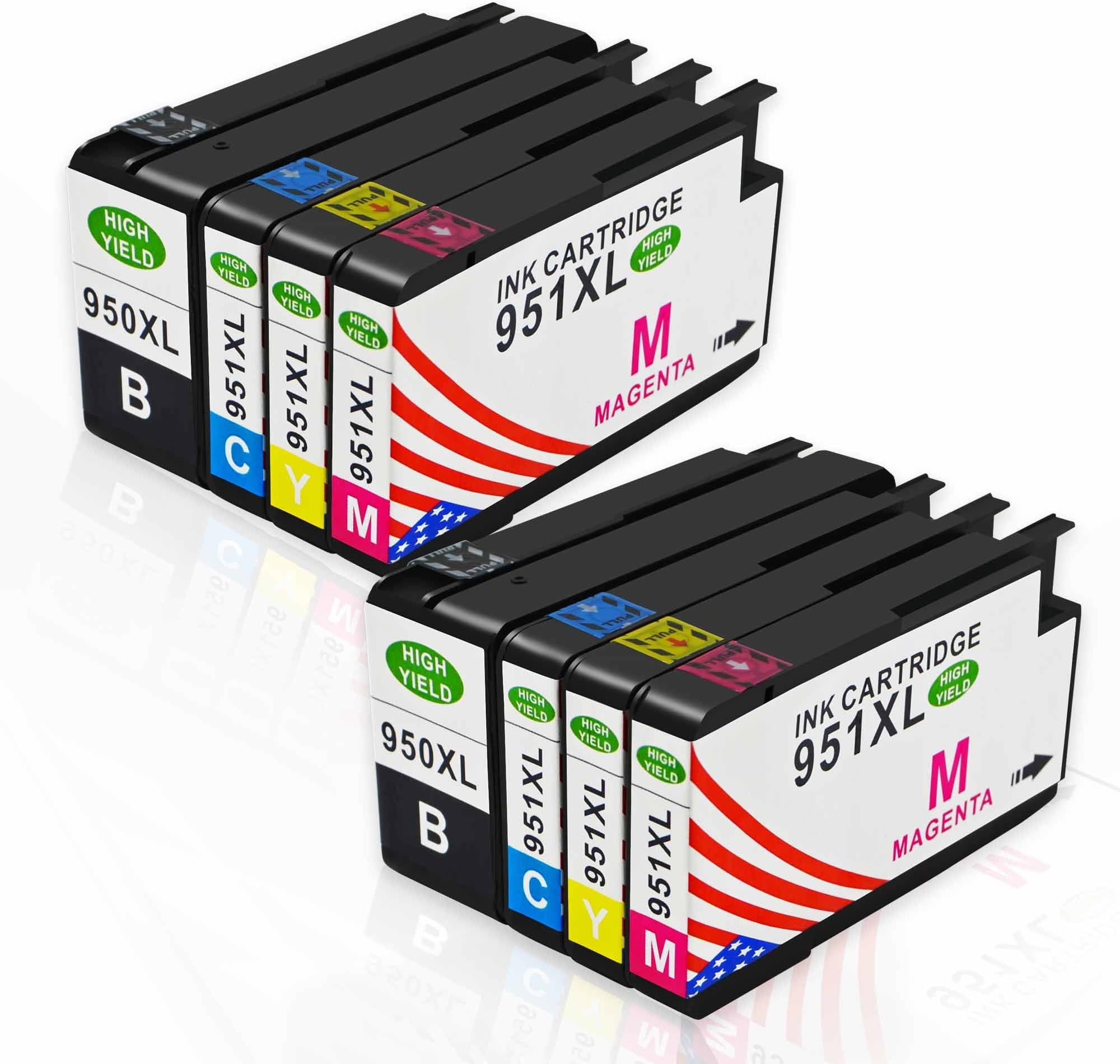 Toner Kingdom High Yield Replacement For HP 950XL 951XL Ink Cartridges Compatible with HP Office Jet Pro 8600 8100e 8610 8620 8630 8640 8860 8100 8660 8625 8615 251dw 276dw 271dw Printer
