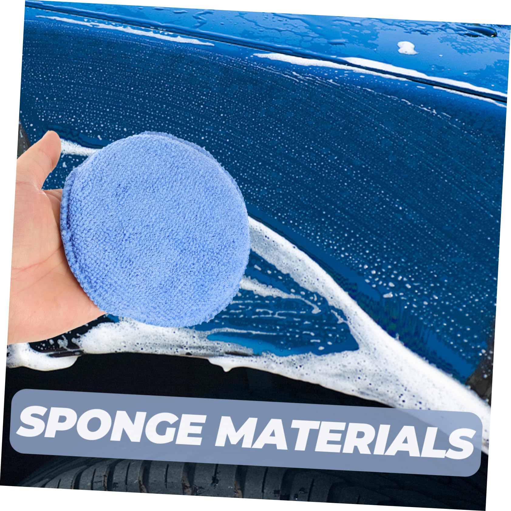 Gatuida 40stücke Teiliges Polier Und Wachspads Für Ultraweiche Reinigungsschwämme Vielseitige Anwendung Für Fahrzeugpflege Ergonomisches Design Hohe Absorbierfähigkeit