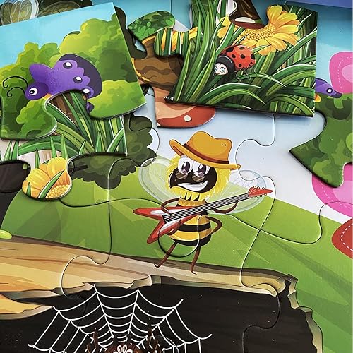 Miniatura 4 de Rompecabezas de piso jumbo para niños, rompecabezas de dinosaurio para niños de 4 a 8 años, rompecabezas de 48 piezas para niños pequeños de 3 a 5