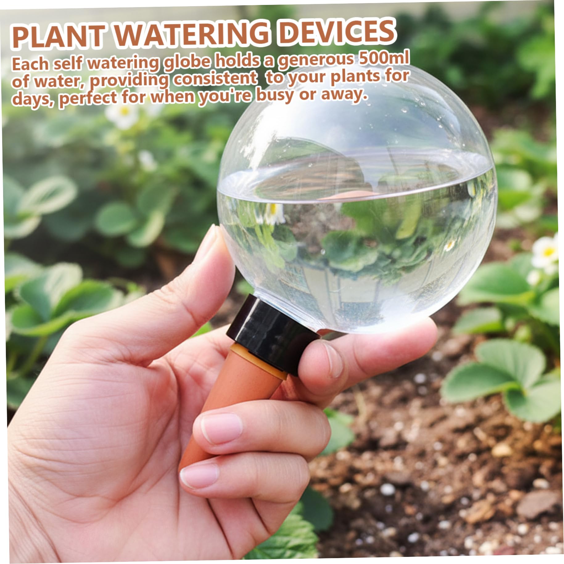 Arroseur Automatique pour planteslot de 9 Globes à arrosage automatique500 ML (17, 5 oz) en plastiqueremplissage par Le Haut et système d'arrosage à Diffusion Lente.