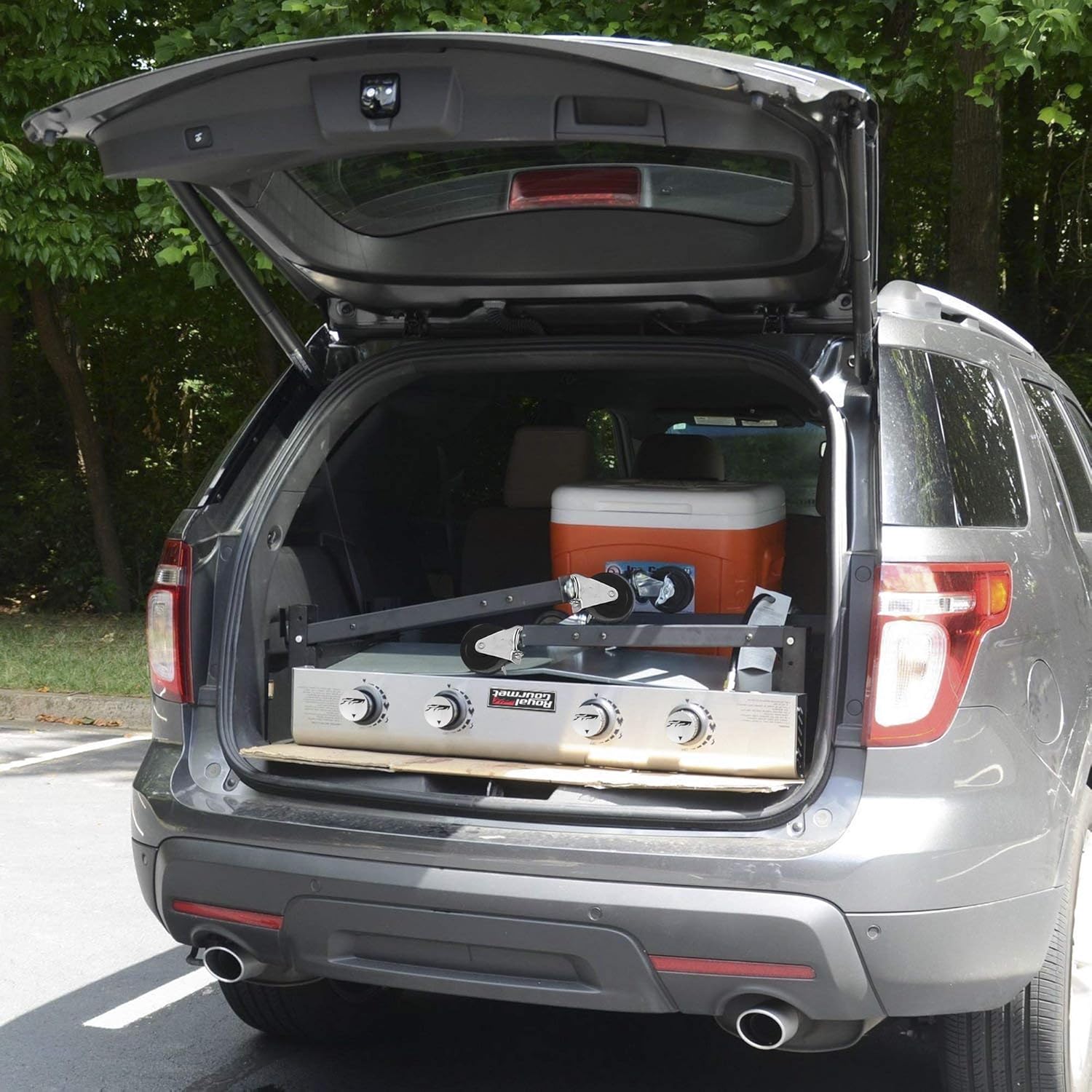 Royal Gourmet GD401C 4-Burner Portable Propane Flat Top Gas Grill and Griddle Combo, Black : Patio, Lawn & Garden