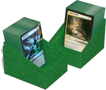 Ultimate Guard RTE Boulder 133+, Deck Case for 133 Double-Sleeved TCG Cards, Green, 87% Renewable, Made in Germany, Secure & Durable Storage