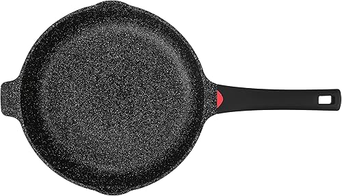 Miniatura 5 de Sartén antiadherente de 11 pulgadas con revestimiento de granito con boquilla de vertido, sartenes ligeras de 4.27 cuartos de galón y sartenes