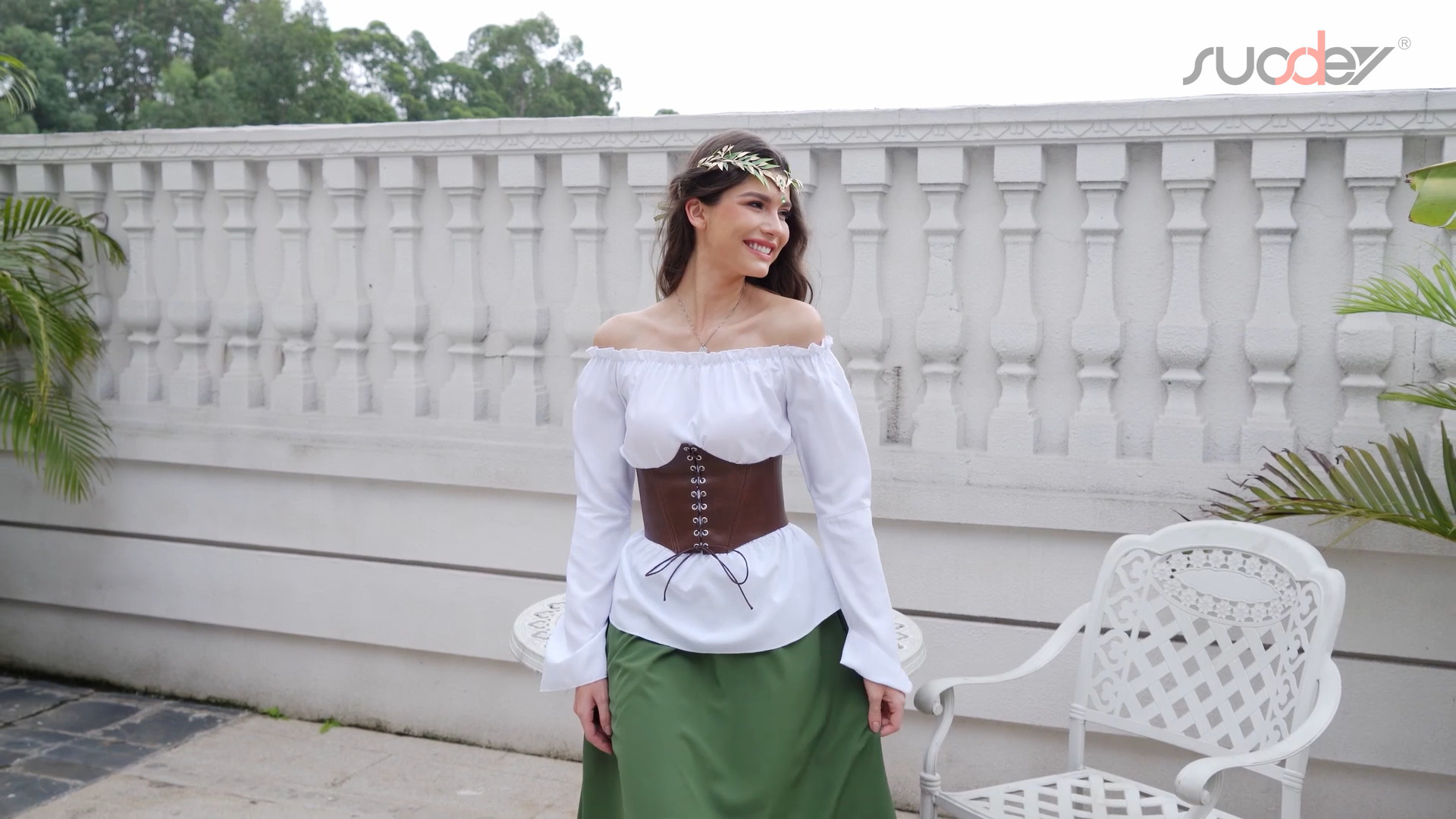SUOSDEY Lace up Corset Belts for Women Wide Elastic 