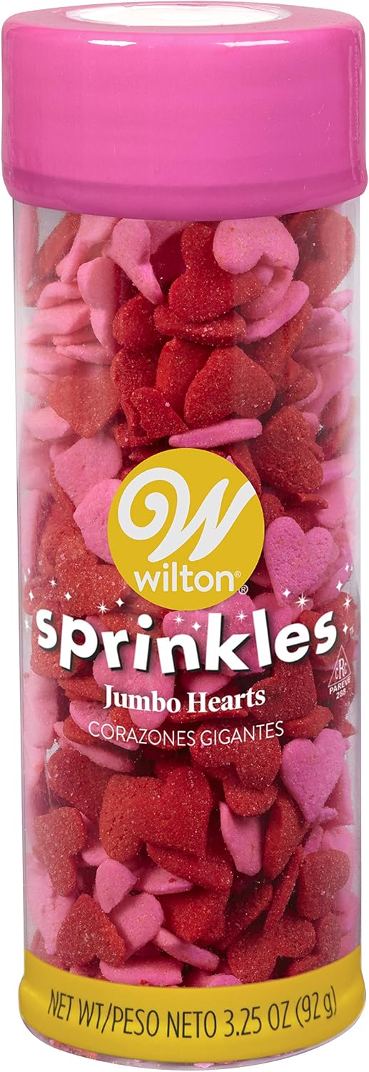 Wilton Jumbo Heart Sprinkles - 3.25 oz.
