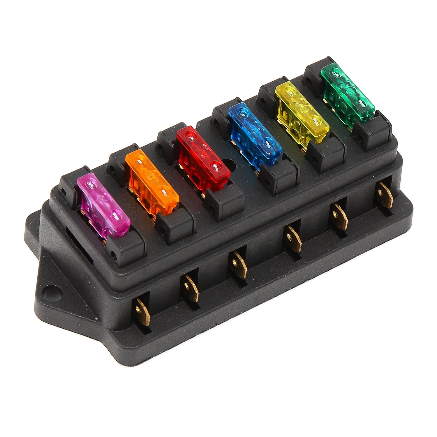 E Support 6-Fach Sicherungshalter ATO/ATC - Transparenter Sicherungskasten Für Auto