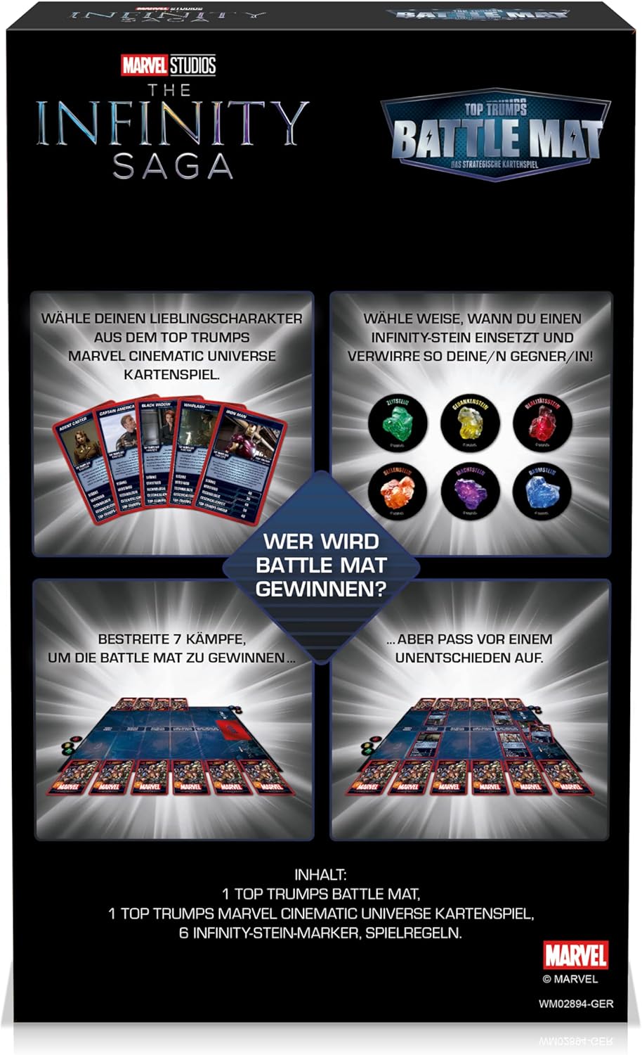 Winning Moves - Top Trumps Battle Mat - Marvel - Marvel Fan Item - Age 8+ - German