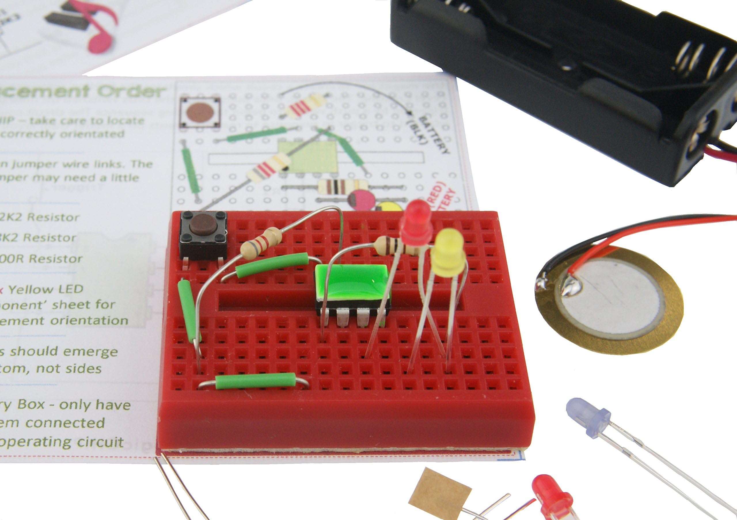 Whizzkit Seven Project Electronics Kit magicCHIP Green
