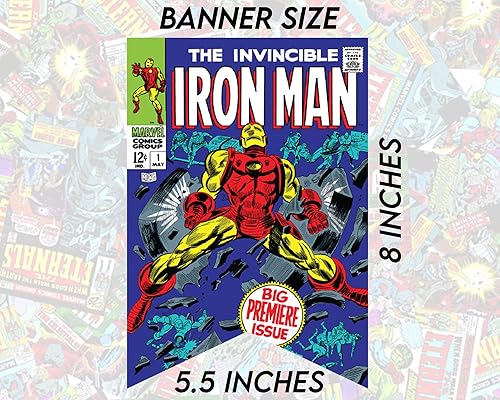 Miniatura 5 de Cartel de Super Heros  Pancartas de fiesta  Decoración de habitación infantil  Cartel de cumpleaños  Decoración de fondo  Suministros para fiestas