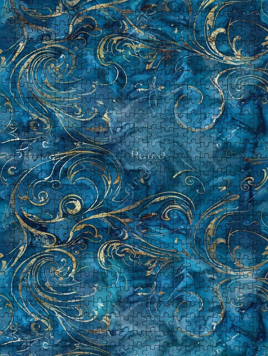 Blauer Fluss Puzzle 3000 Teile Erwachsene, Jigsaw Puzzle 3000 Teile, Komplex Herausfordernd Puzzles, Familie Aktivität Spiele, Impossible Klassische Puzzles, für Wanddekoration und Geschenke FNKL2-621