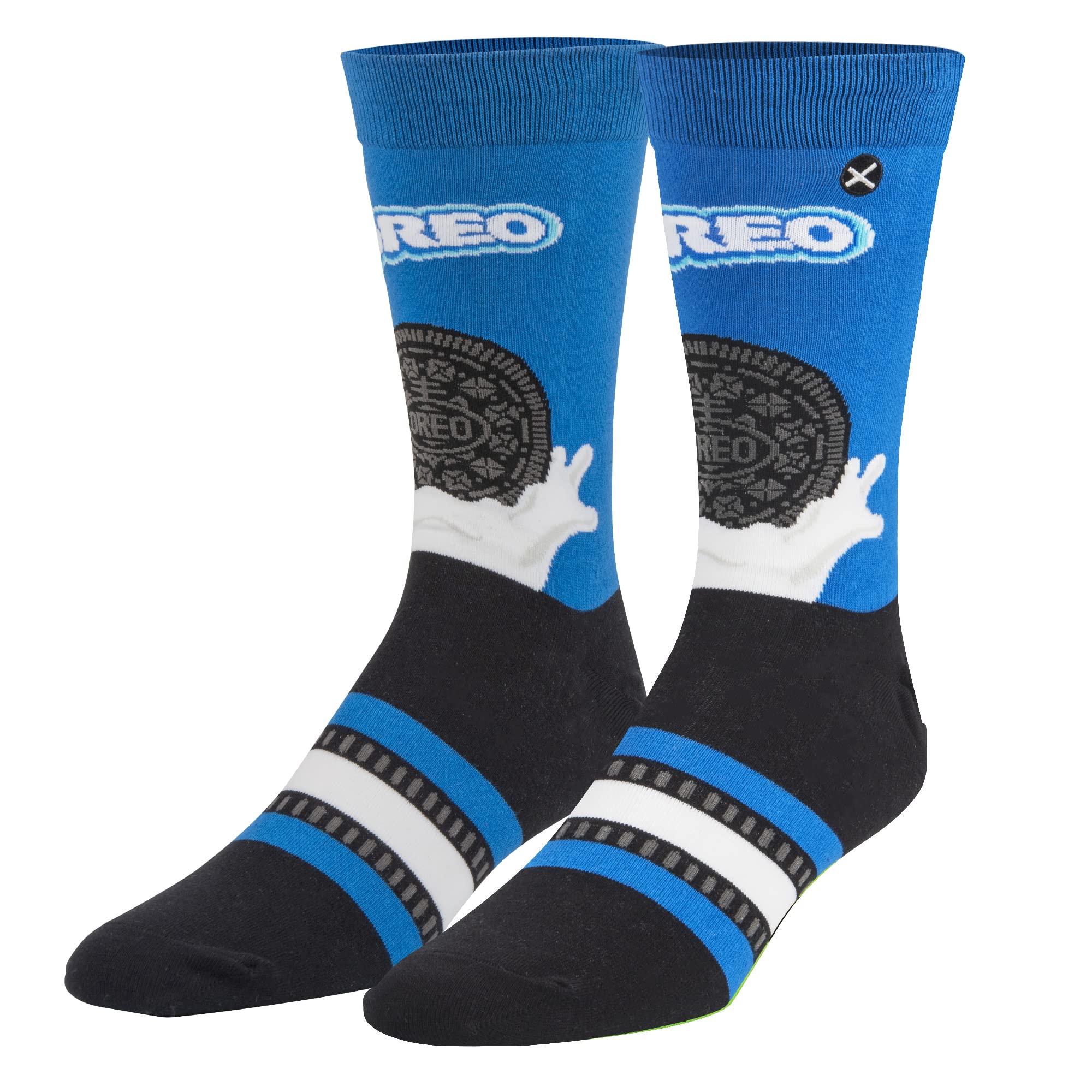 Odd Sox - Oreo & Chips Ahoy Cookie Novelty Crew Socks | Funny Snack Gift Socks for Men & Women, Oreo & Milk, Large