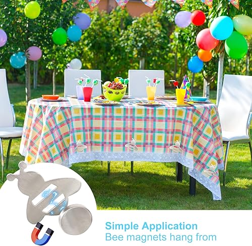 Miniatura 4 de Qivine Clips para manteles para mesas al aire libre, pesas de cortina con clip para exteriores, clips de mesa de picnic de acero inoxidable para